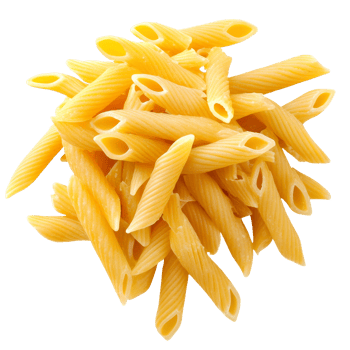 Delicious uncooked pasta ready for culinary use png