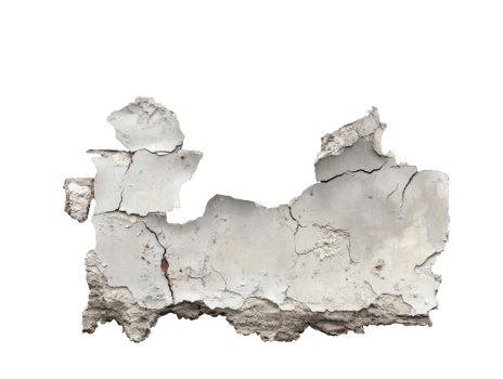 Cracked and peeling wall with texture details png
