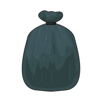 Illustration of Garbage bag vector