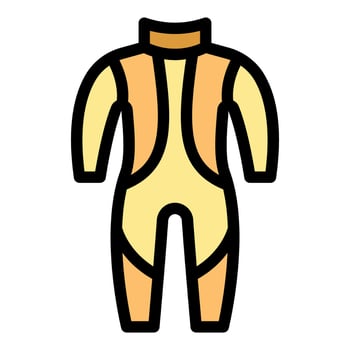 Protective diving suit offering thermal insulation and freedom of movement vector