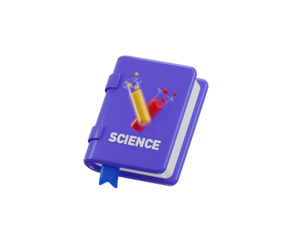 Chemistry book icon 3d render concept of food cooking recipe book 3d icon png