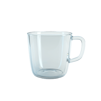 Elegant frosted glass white cup perfect for warm beverages in a cozy setting png