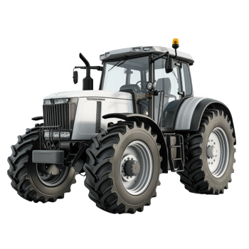 Essential farming vehicle standing on a field ready for agricultural work png
