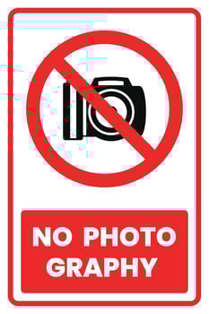 No Photography Prohibited vector