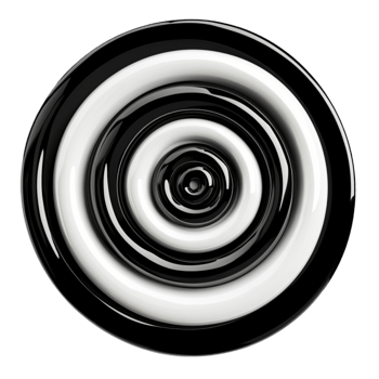 Black and White Spiral png
