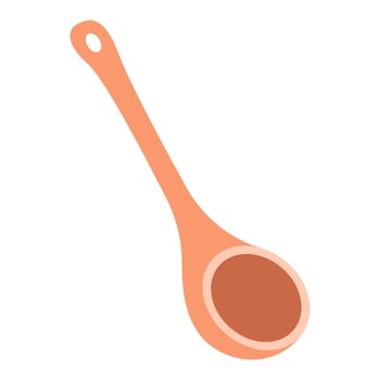 Wooden ladle for bath and sauna. illustration. vector