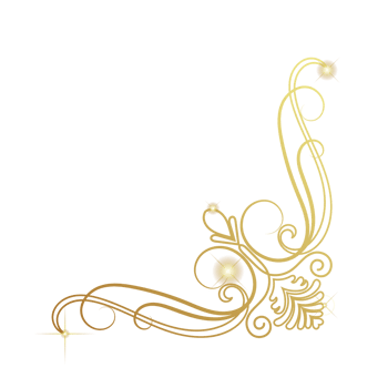 luxurious golden corner golden queen light elements bokeh blur png