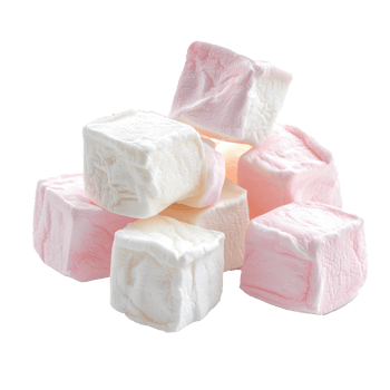 Marshmallow isolate on transparent background png