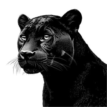 Roaring Panther Transparent Background png