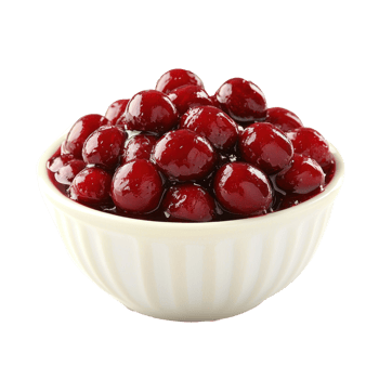 Cranberry sauce isolate on transparent background png