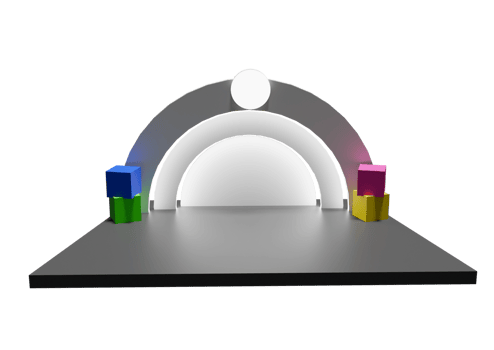 a 3d stage event or exhibition event png
