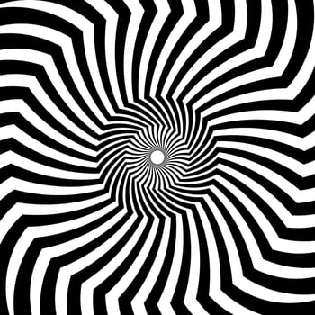 Psychedelic hypnosis swirl hypnotic spiral pattern vector