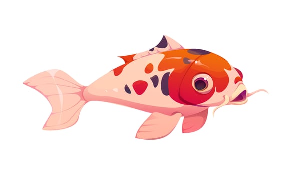 Koi fish Chinese lunar new year holiday character vector