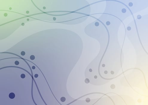 Blue art soft line curve dot abstract background vector