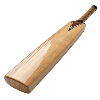classic cricket bat made of polished wood, showcasing craftsmanship png