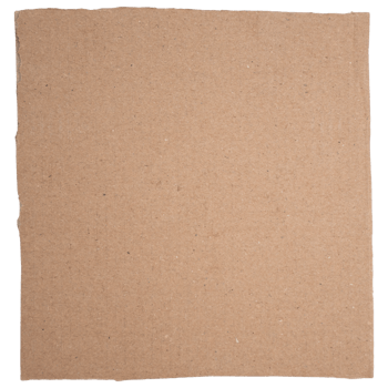Square brown cardboard with natural texture png