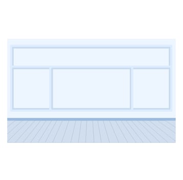 Blue empty room vector