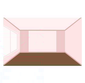 Minimalist room background vector