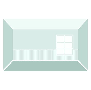 Tosca minimalist empty room vector