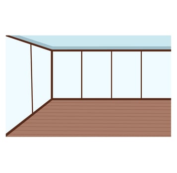 Empty room interior vector