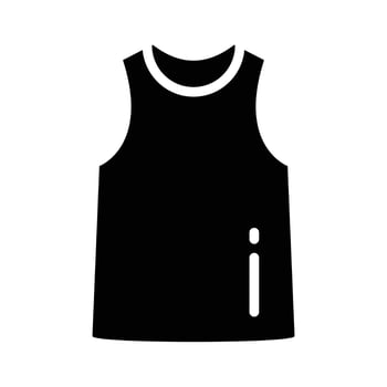 Icon representing a casual tank top for summer wear vector