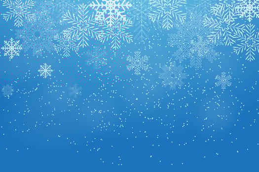 Winter background with watercolor snow texture and falling snowflakes. Winter sky. Snowy background. Cold weather illustration. vector