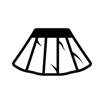 Icon of a skirt suitable for a variety of styles vector