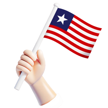 Liberia flag illustrator country flag png