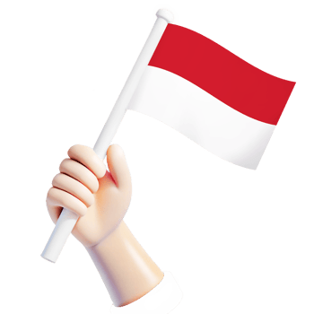 Indonesian flag illustrator country flag png