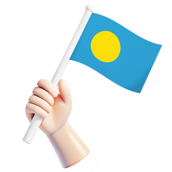 Palau flag illustrator country flag png