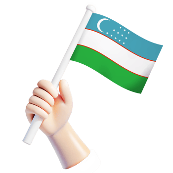 Uzbekistan flag illustrator country flag png