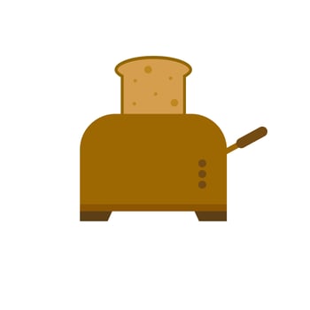 toaster icon illustration design vector