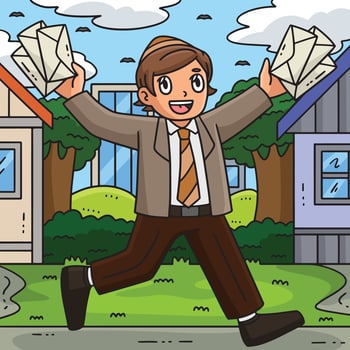 Bar Mitzvah Boy Invitations to Hand Out Colored vector