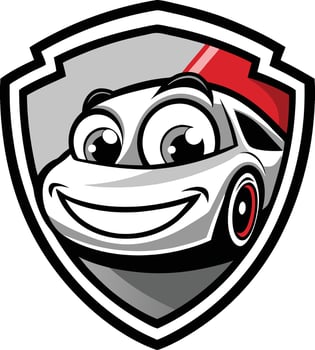 Car mascot illustration vector