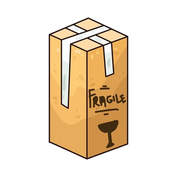 Illustration of delivery box vector