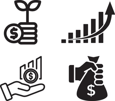 All-in-One Financial Icon Set for Professionals vector