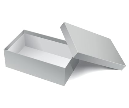 open box icon isolated vector