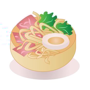 Ramen Noodle Illustration vector