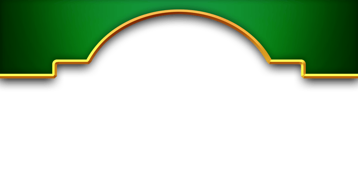 Green and gold Islamic background template png