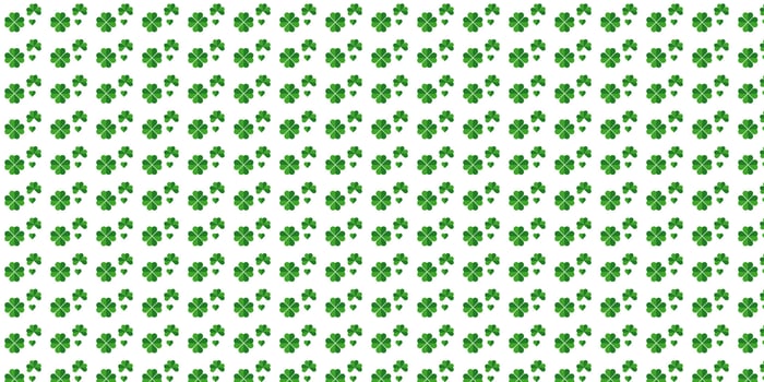 simple green and white pattern background with small leaves vector