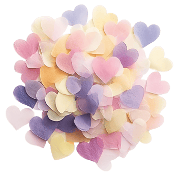 Heart shape Confetti png