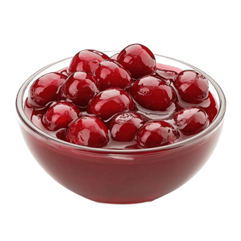 Cranberry sauce isolate on transparent background png