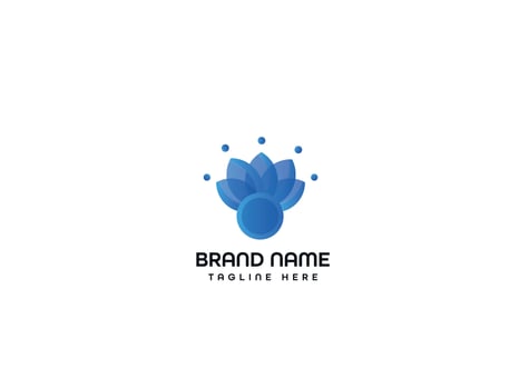 Modern leaf logo design vector