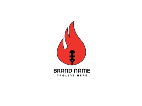 modern and clean music logo vector