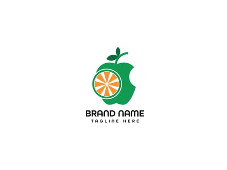 Fruit modern logo vector