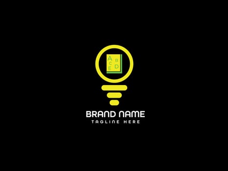 Book modern branding logo vector
