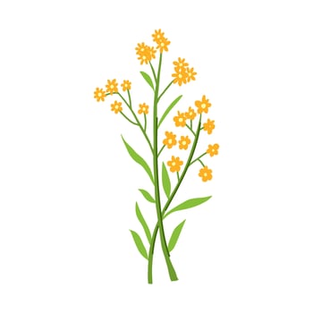 plant flower branch cartoon illustration vector