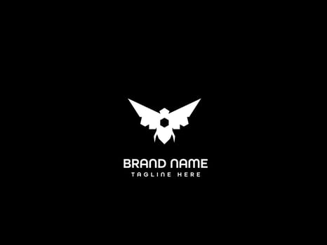 Creative bird logo design vector