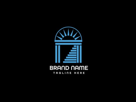 Modern home t shirt logo design vector