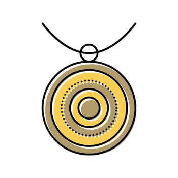 toe ring jewelry fashion color icon illustration vector